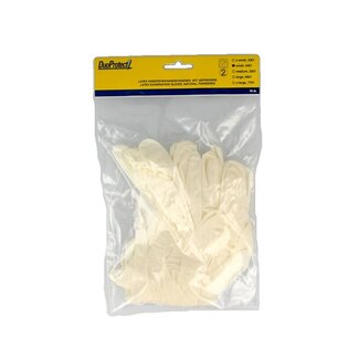Duoprotect Gants en latex Duoprotect S, 10 pièces