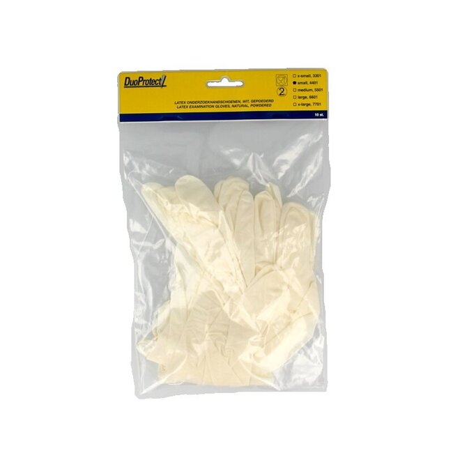 Handschoen latex S 10 Stuks