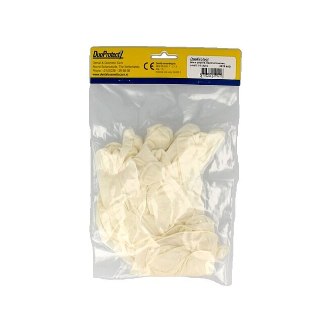 Duoprotect Handschoen latex S 10 Stuks