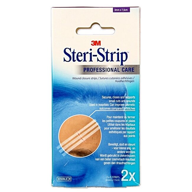 Steristrips 3mm x 75mm 2x5 strips 2 Stuks