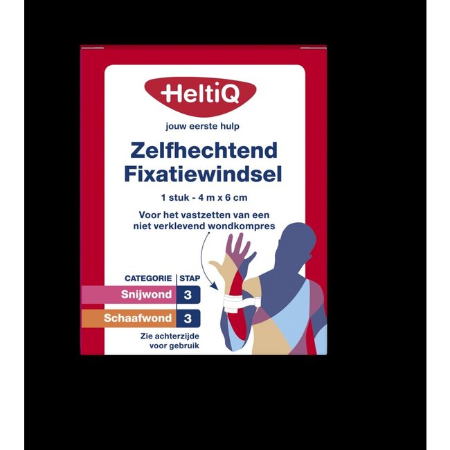 Zelfhechtend windsel 4m x 6cm 1 Stuks