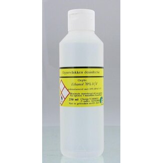 Orphi Ethanol 70% v/v + 10% IPA v/v 250 Milliliter