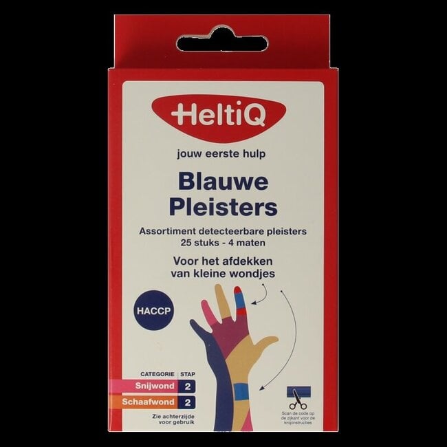 Detecteerbare pleisters blauw 26 Stuks