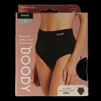 Boody Menstruatie ondergoed zwart normaal maat XL 1 Stuks