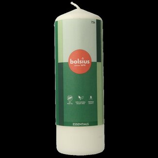 Bolsius Bolsius Bougie pilier 200/68 blanc nuageux 1 pièce