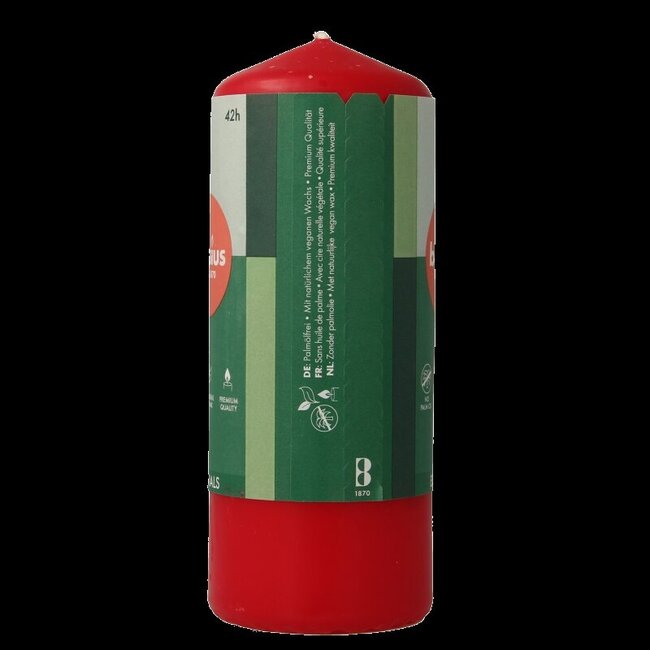Bougie pilier Bolsius 150/58 rouge délicat 1 pièce