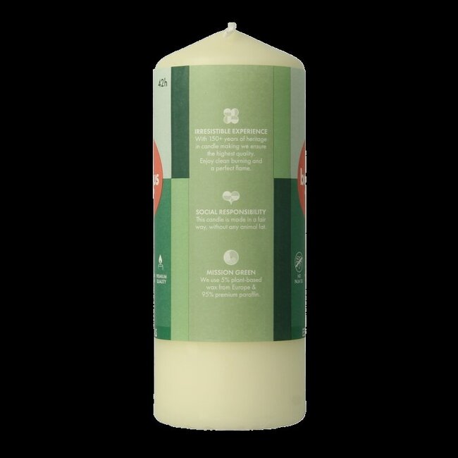 Bougie pilier Bolsius 150/58 soft pearl 1 pièce