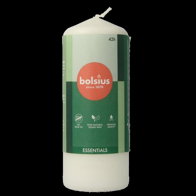 Bougie pilier Bolsius 150/58 cloudy white 1 pièce