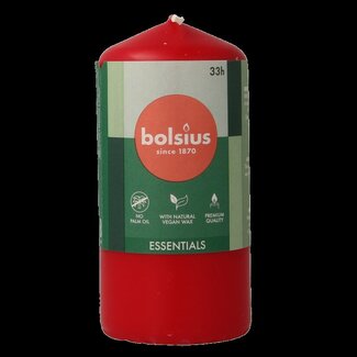 Bolsius Bougie pilier Bolsius 120/58 rouge délicat 1 pièce