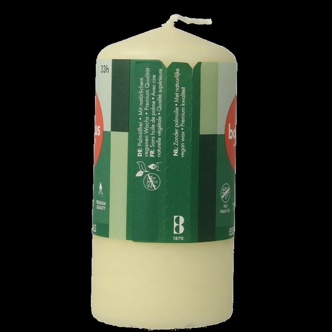 Bougie pilier Bolsius 120/58 soft pearl 1 pièce