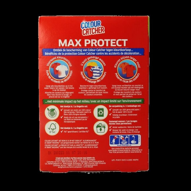 K2R Colour catcher max protect  5 Stuks