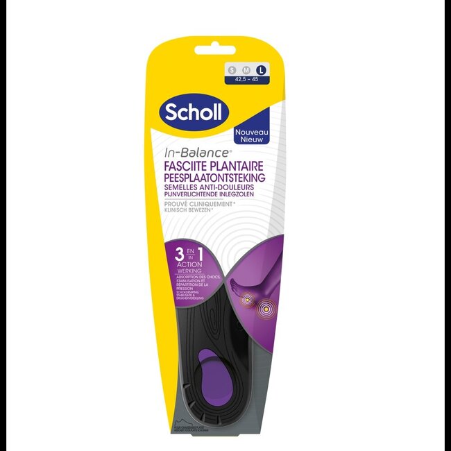 Scholl In balance inlegzolen peesplaatontsteking large  1 Paar