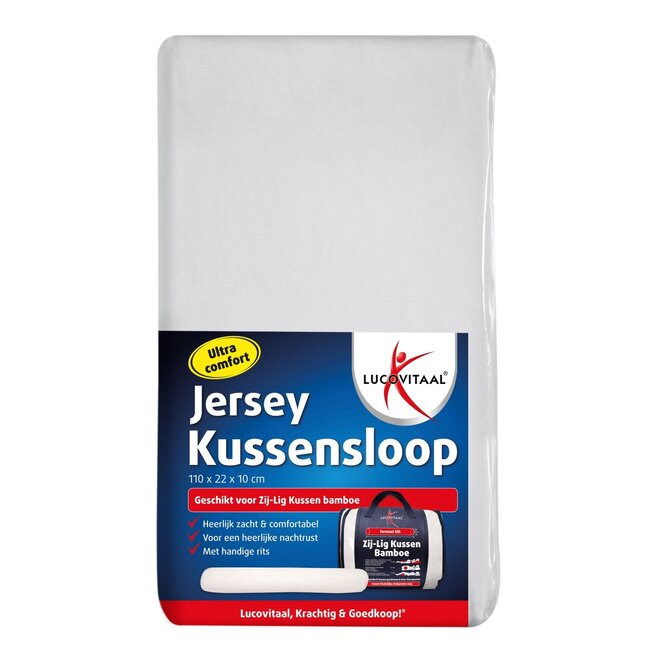 Jersey zijligkussen sloop 1 Stuks