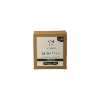 Yours Naturally Geurkaars in glas witte jasmijn 20cl 1 Stuks