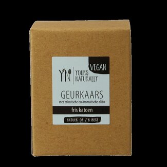 Yours Naturally Bougie parfumée votive Yours Naturally coton frais 9 cl 1 pièce