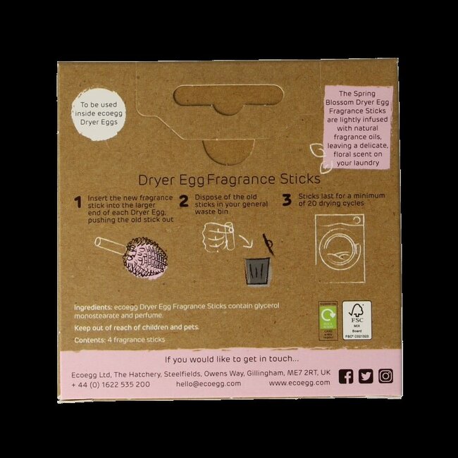 Eco Egg Eco dryer - spring blossom navulling 4 Stuks
