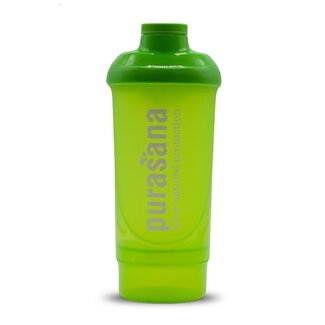 Purasana Plastic shaker wave 500ml groen 1 Stuks