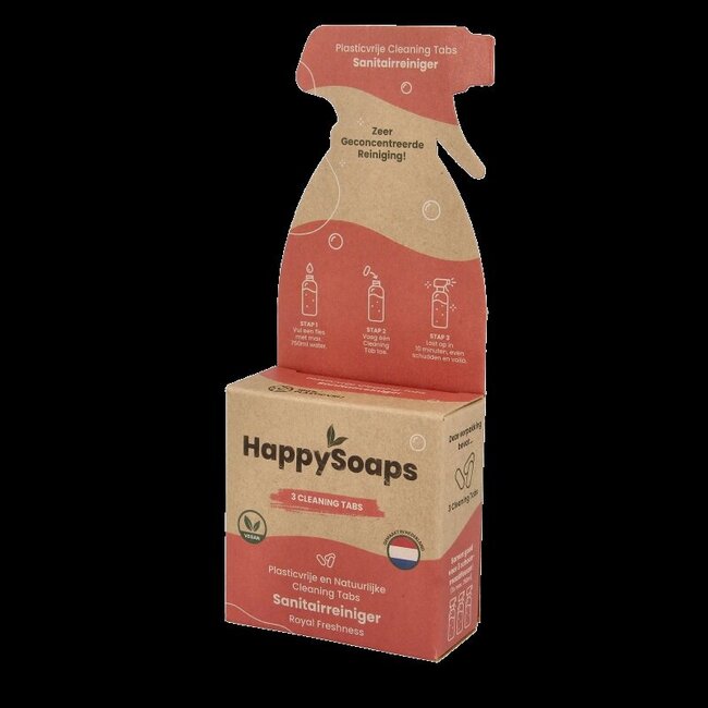 Happysoaps Cleaning tabs sanitairreiniger royal freshness 3 Stuks