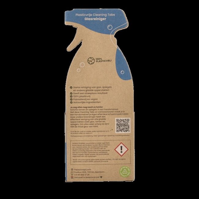 Happysoaps Pastilles de nettoyage nettoyant vitres Sparkling Mint 3 pièces