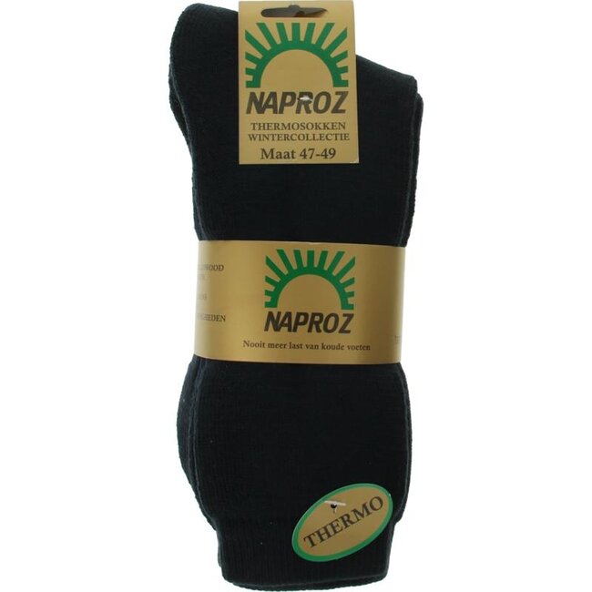 Thermo sokken blauw maat 47-49 3 Paar