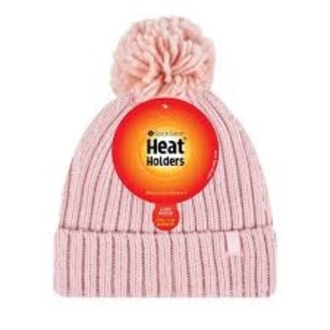 Ladies pom pom hat arden coral one size 1 Stuks