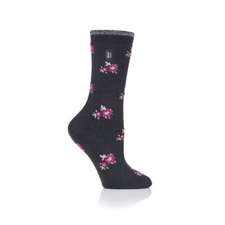 Heat Holders Ladies ultra lite socks maat 4-8 bellis charcoal 1 Paar