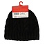 Ladies cable hat one size black 1 Paar