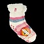 Ladies lounge socks 4-8 37-42 cream stripe 1 Paar