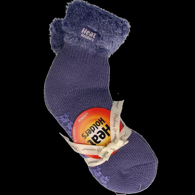 Ladies lounge socks maat 4-8 (37-42) dark lavender 1 Paar
