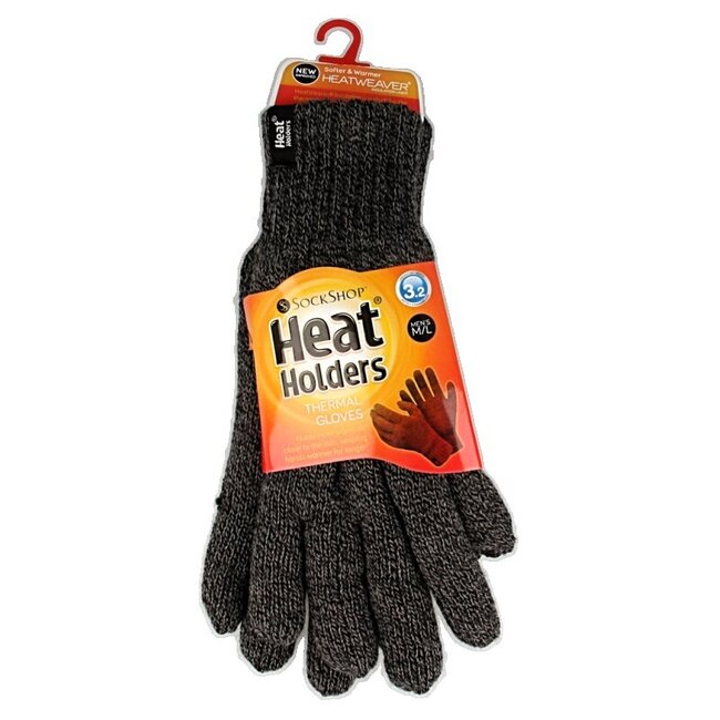 Mens gloves maat M/L charcoal 1 Paar
