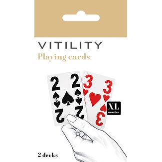 Vitility Speelkaarten XL 2 Stuks