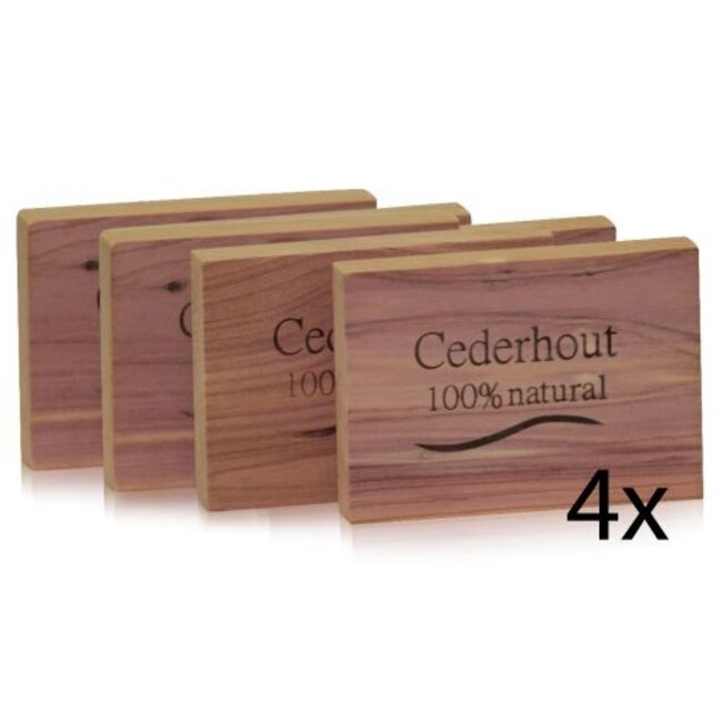 Cederhout ladenblok 100% natuurlijk 4 Stuks
