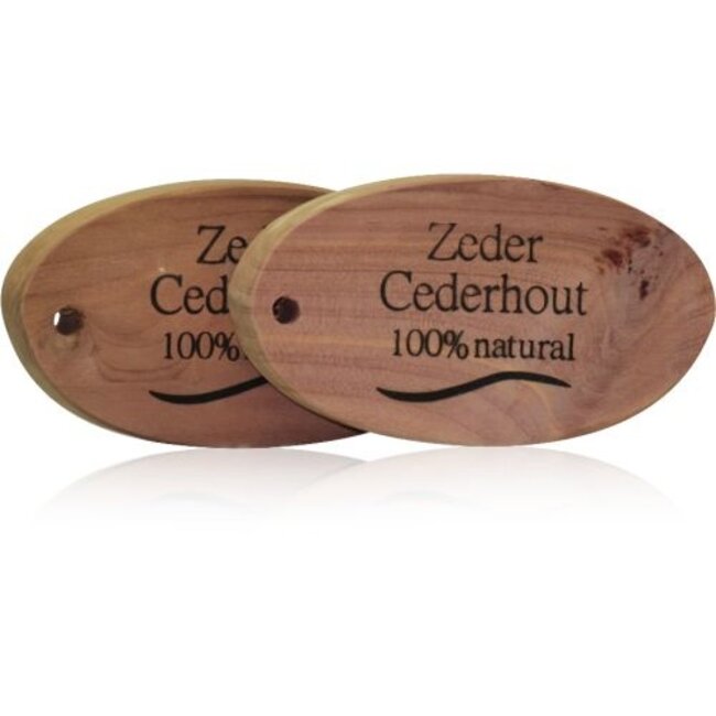Beautylin Cederhout ovaal 100% natuurlijk 3 Stuks
