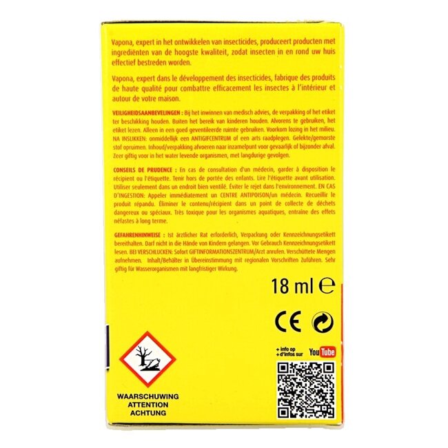 Vapona Anti mug stekker 45 nachten 1 Stuks