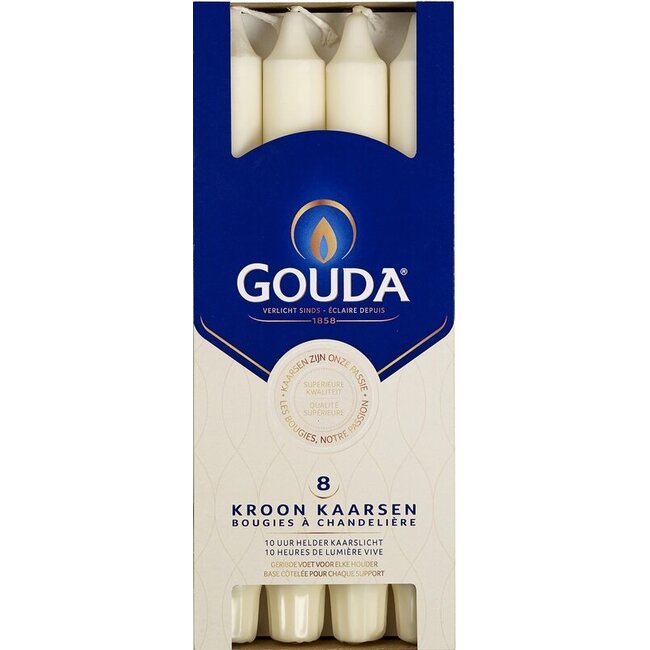 Kroonkaars ivoor 240/24 8 Stuks