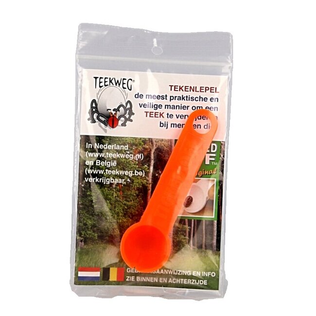 Ticked off tekenlepel oranje 1 Stuks