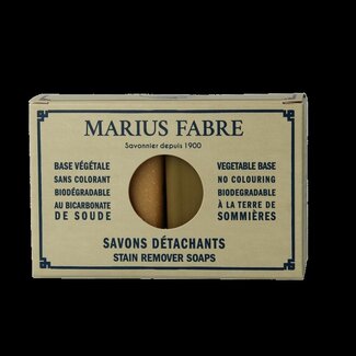 Marius Fabre Savons détachants de Marseille Marius Fabre pour linge foncé et blanc, 2 pièces