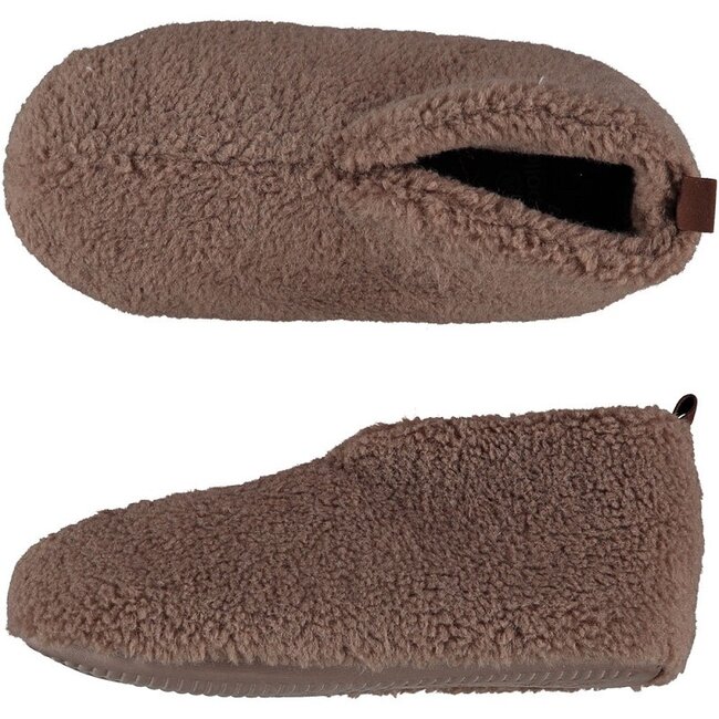 Slof dames teddy beige 39/40 1 Paar