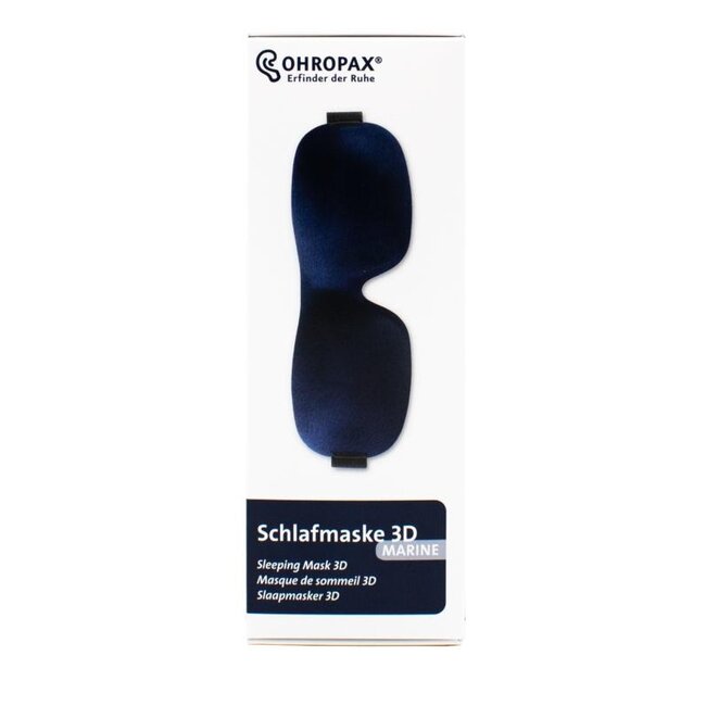 Ohropax Slaapmasker blauw geweven 1 Stuks