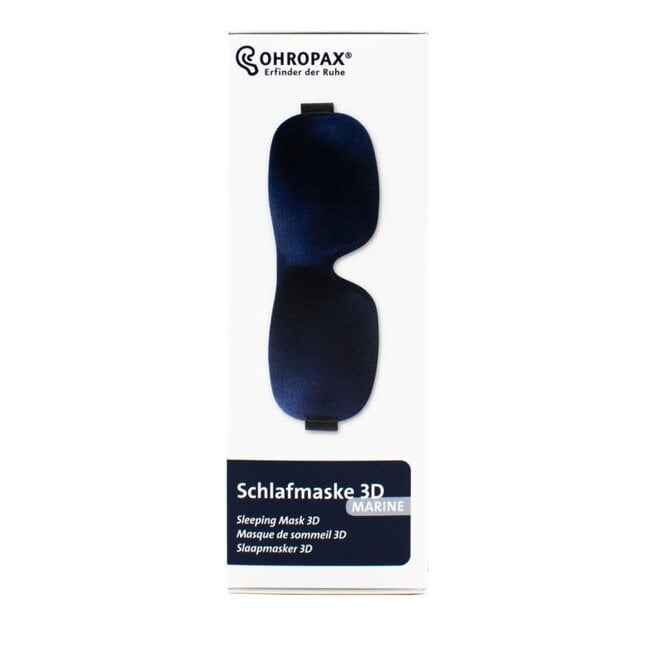Slaapmasker blauw geweven 1 Stuks
