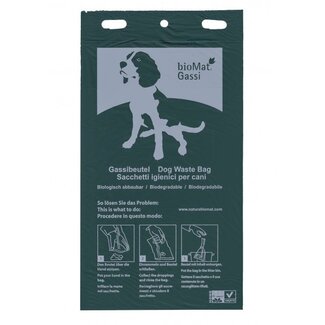 Biomat Sacs à déjections canines compostables Biomat 20 x 33,7 cm, 100 pièces