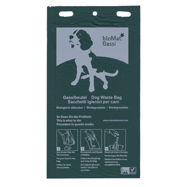 Wastebag compostable dog 20 x 33.7cm 100 Stuks