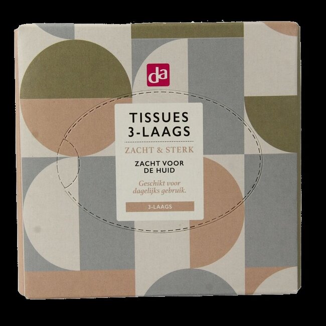 Tissuebox kubus 60 Stuks