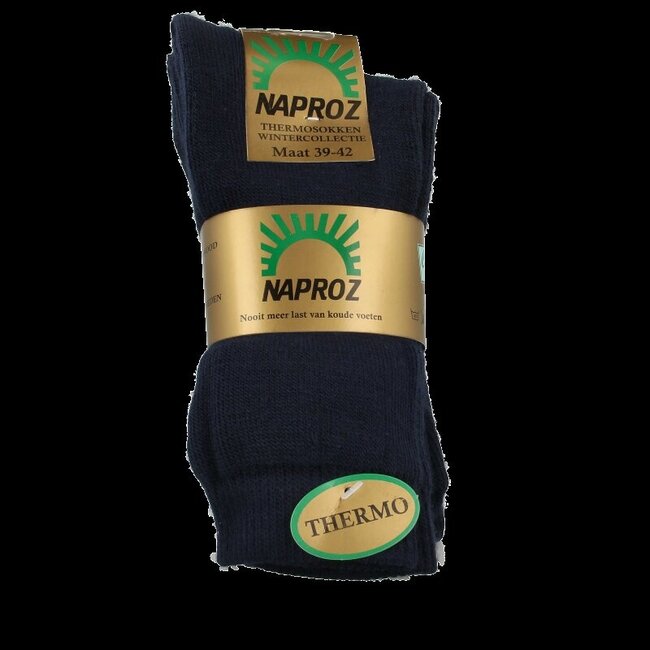 Thermo sokken blauw maat 39-42  3 Paar