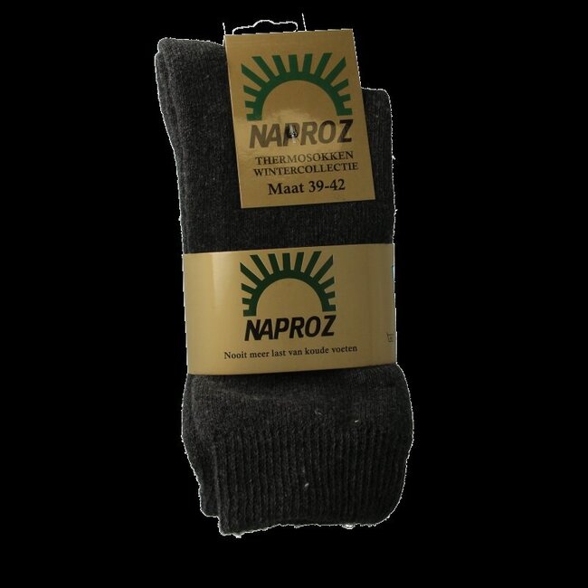 Thermo sokken grijs maat 39-42  3 Paar