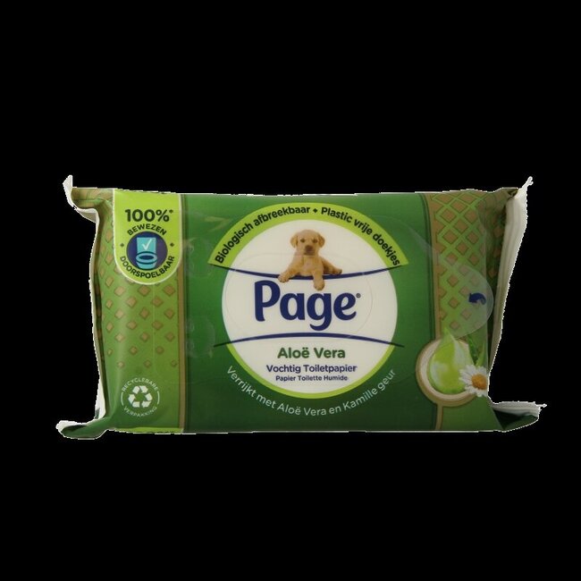 Vochtig toiletpapier aloe vera navulling 38 Stuks