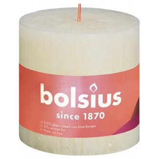 Bolsius Rustiekkaars shine 100/100 soft pearl 1 Stuks