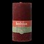 Bougie rustique Bolsius shine 130/68 velvet red 1 pièce
