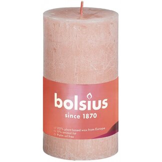 Bolsius Rustiekkaars shine 100/50 misty pink 1 Stuks