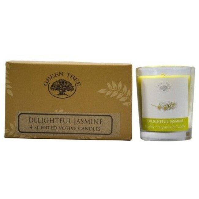 Geurkaars delightful jasmine votive 55 Gram